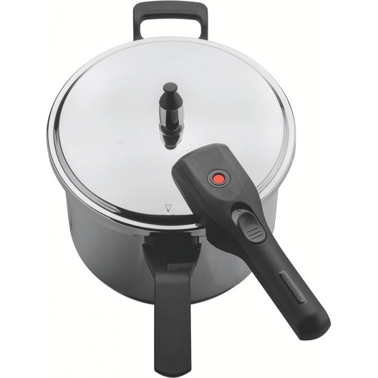 Panela de Pressão 6 Litros 22cm Brava em Aço Inox Tramontina com Fundo Triplo